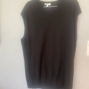 Peter Millar men's sweater vest, XL Merino wool blend Soft black